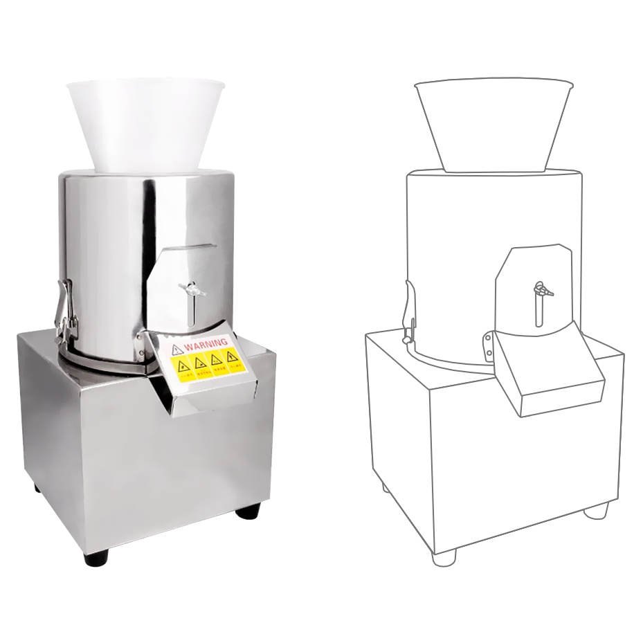 Измельчитель для яблок и овощей Hopert VC-160 — купить в Измельчители и овощерезки Hopert