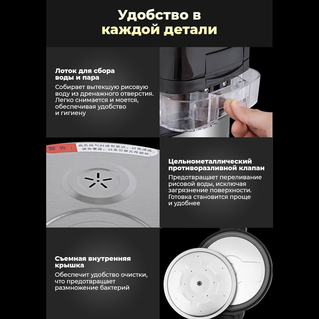 Рисоварка профессиональная Hopert PRO-HT130 — купить в Пароварки и рисоварки Hopert