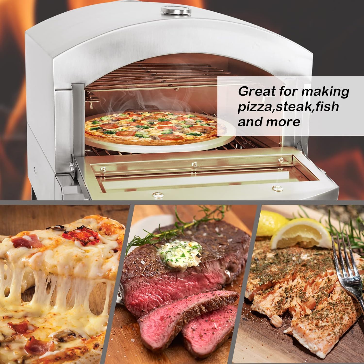 Печь для пиццы Hopert PRO-EB-P340 — купить в Печи и грили Hopert