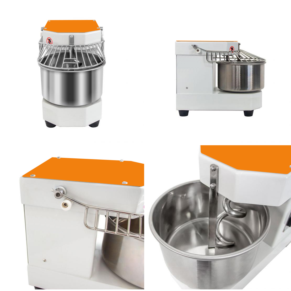 Тестомес спиральный Hopert PRO DH-8, загрузка 3 кг — купить в Тестомесы и миксеры Hopert