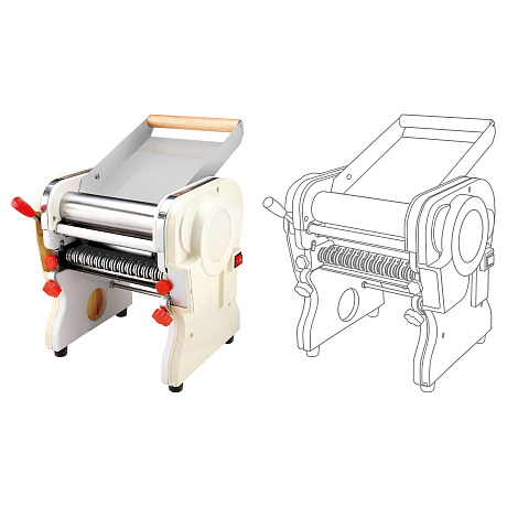 Тестораскатка-лапшерезка Hopert PRO DHH-220C